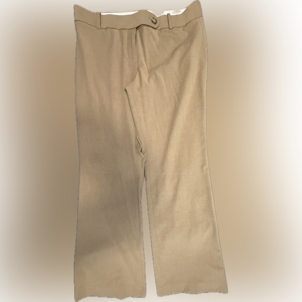 LOFT Tan Herringbone Pants